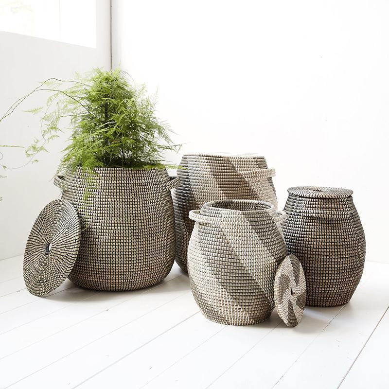 Effect Baskets with Lid (2/Set) - WOO .Design