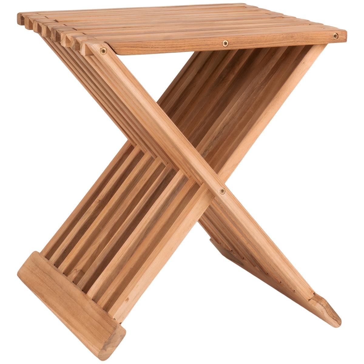 Erto Natural Teak Wood Stool - WOO .Design