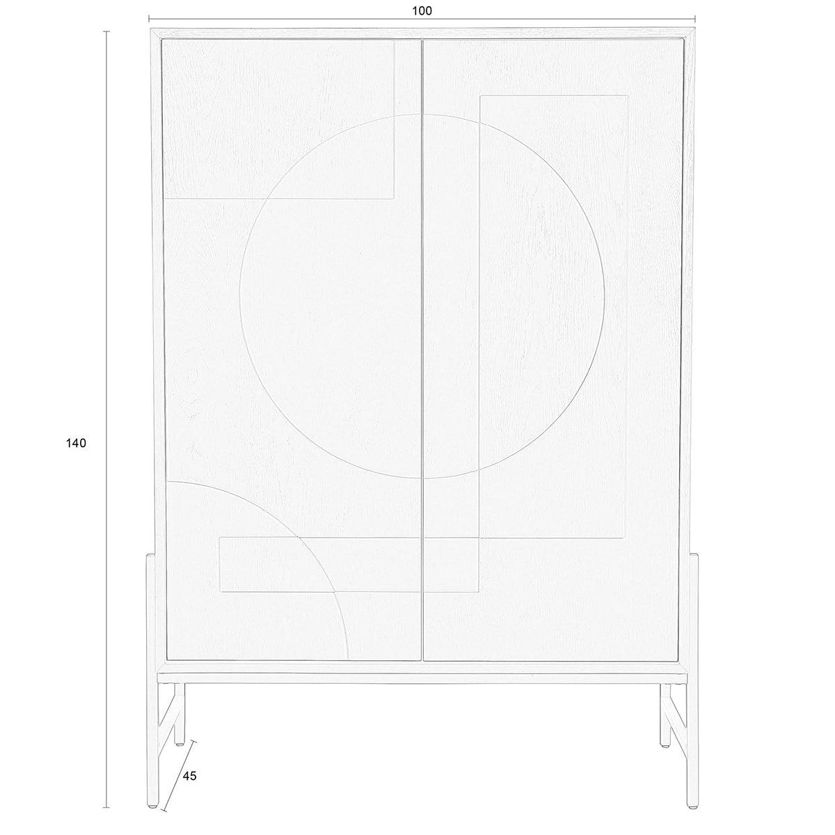 Faces Beige Cabinet - WOO .Design