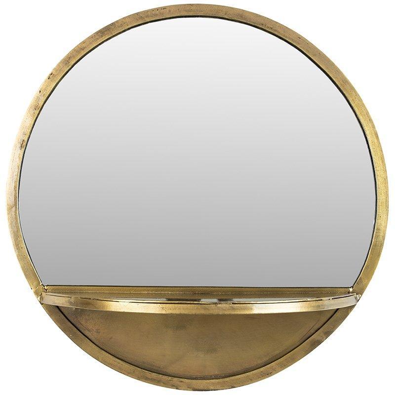 Feyza Shelf Round Mirror - WOO .Design