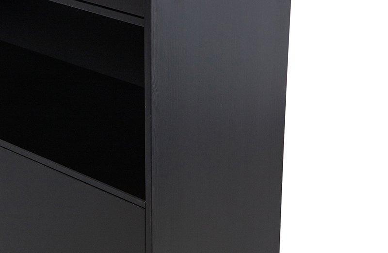 Finca Deep Black Pine Wood Buffet-Storage Cabinet 40 cm - WOO .Design
