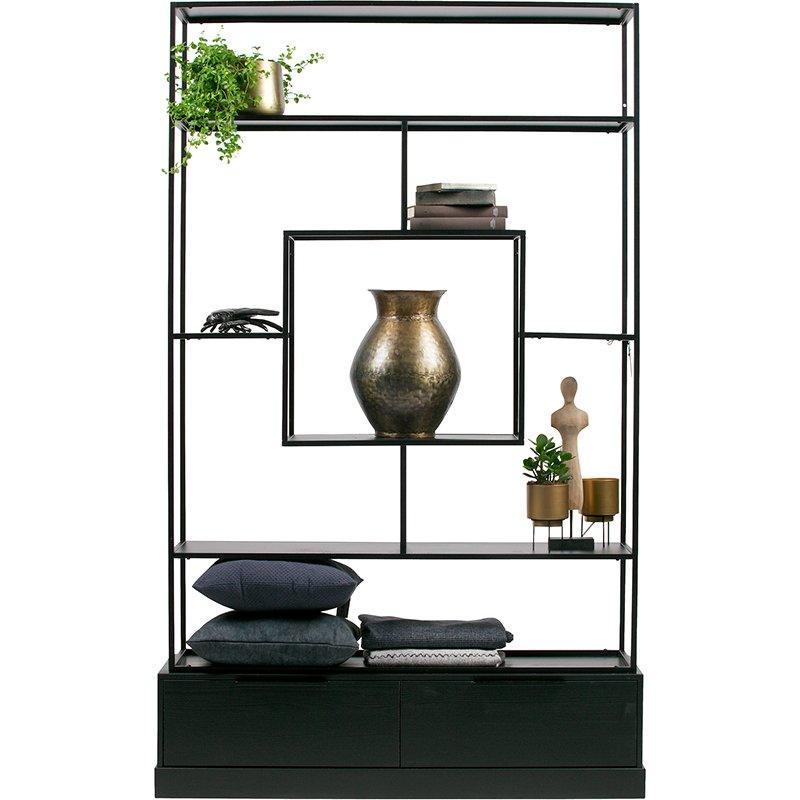 Fons Black Pine Wood Cabinet - WOO .Design