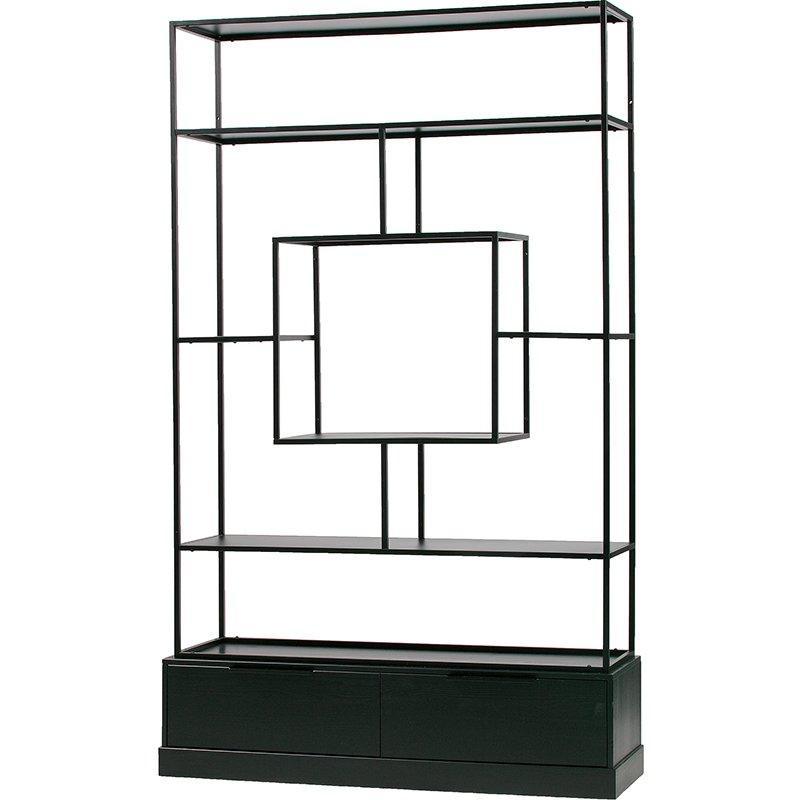 Fons Black Pine Wood Cabinet - WOO .Design