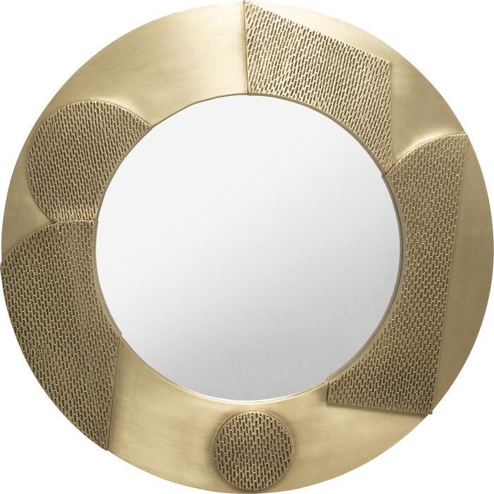 Futuro Gold Round Wall Mirror - WOO .Design