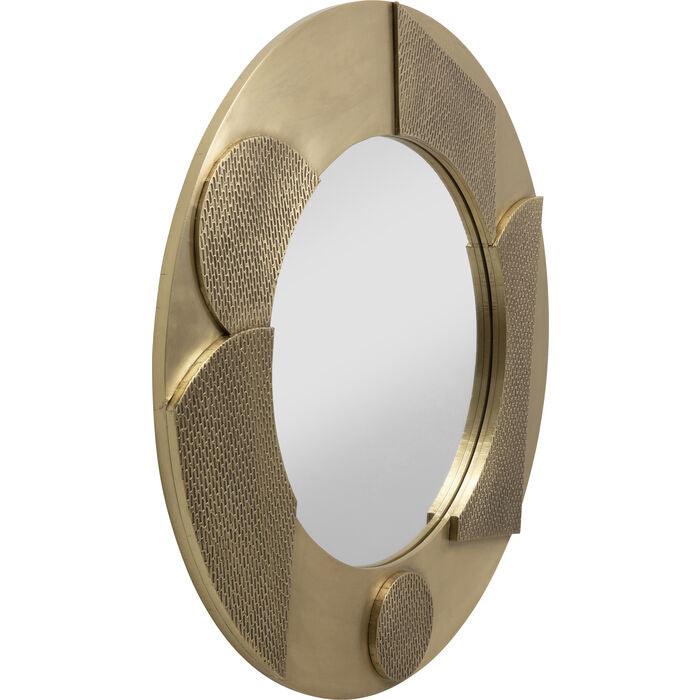 Futuro Gold Round Wall Mirror - WOO .Design
