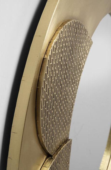 Futuro Gold Round Wall Mirror - WOO .Design
