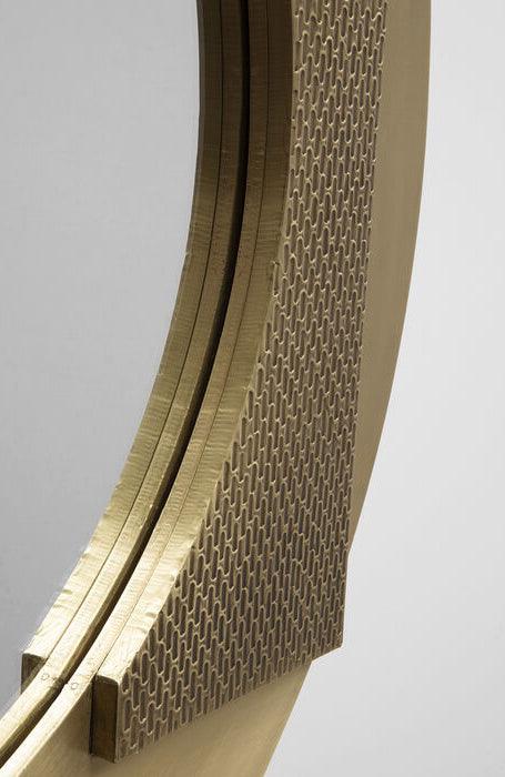 Futuro Gold Round Wall Mirror - WOO .Design