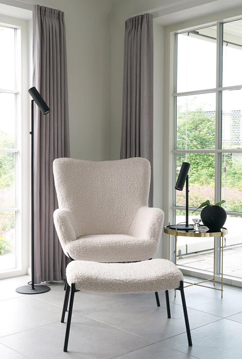 Glasgow Artificial Lambskin Armchair - WOO .Design