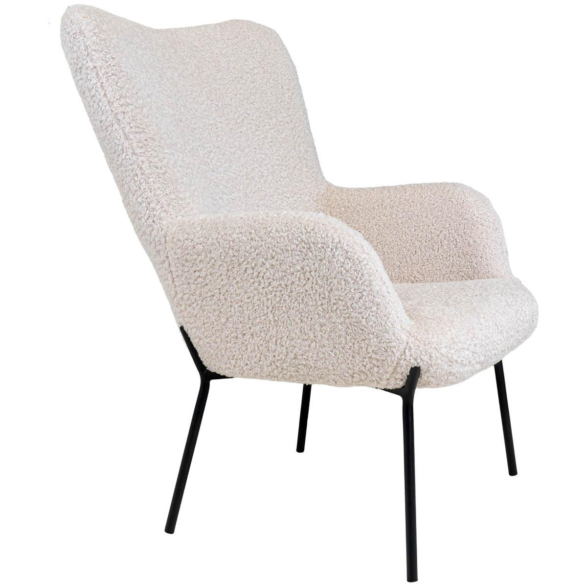 Glasgow Artificial Lambskin Armchair - WOO .Design