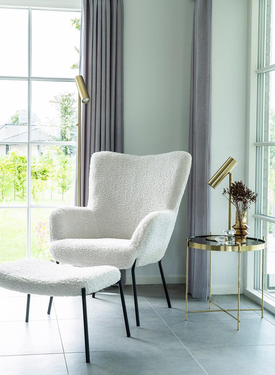 Glasgow Artificial Lambskin Armchair - WOO .Design