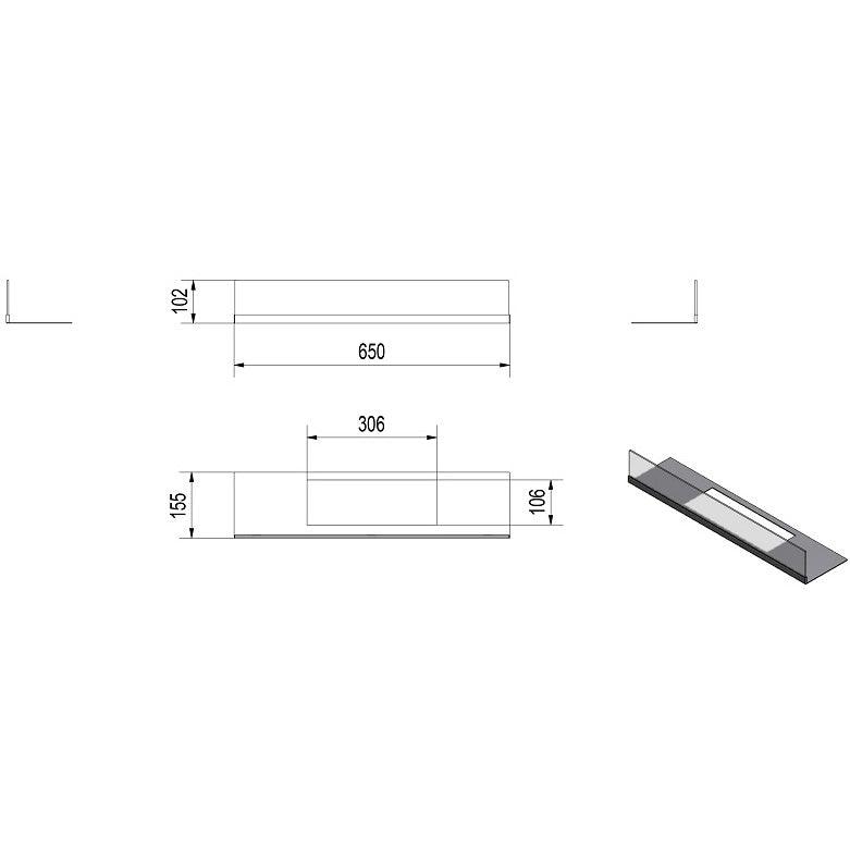 Glazing for Bravo Bio Fireplace - WOO .Design