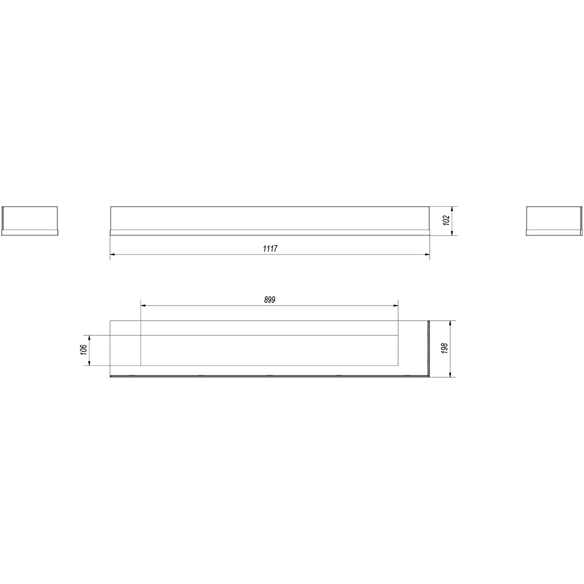 Glazing for Delta 1200 Corner Right Bio Fireplace - WOO .Design