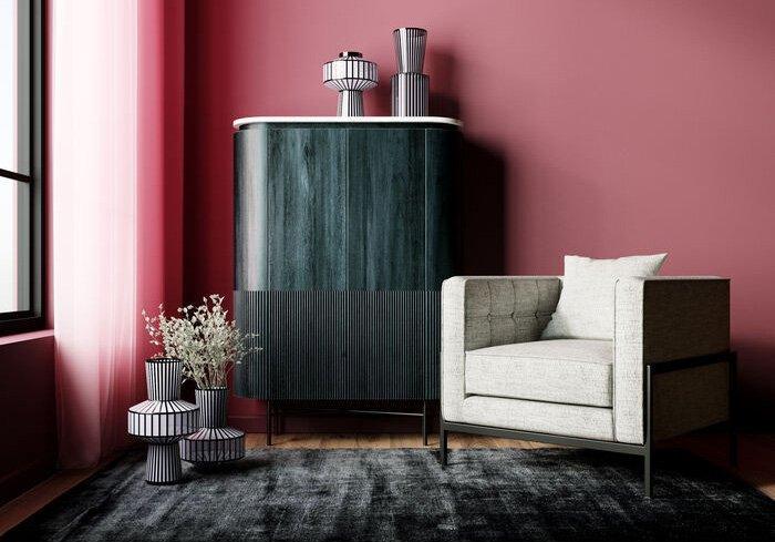 Glenn Mango Wood-Marble Cabinet - WOO .Design