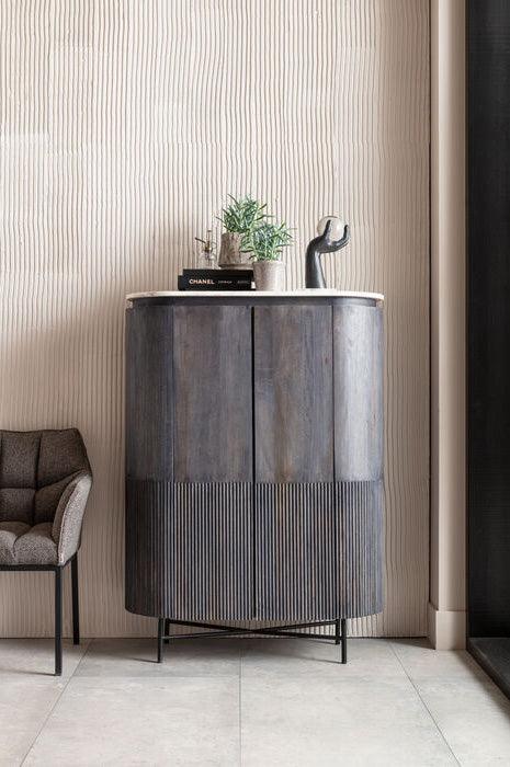 Glenn Mango Wood-Marble Cabinet - WOO .Design