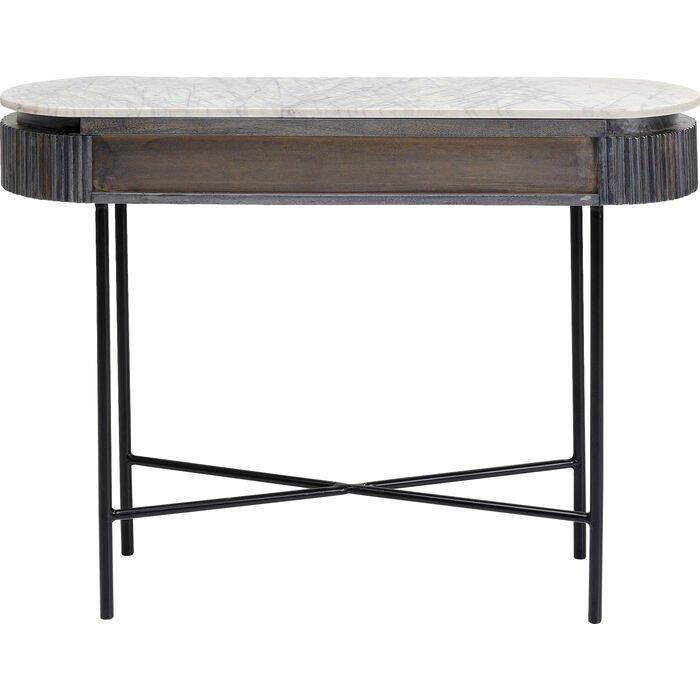 Glenn Mango Wood-Marble Console - WOO .Design
