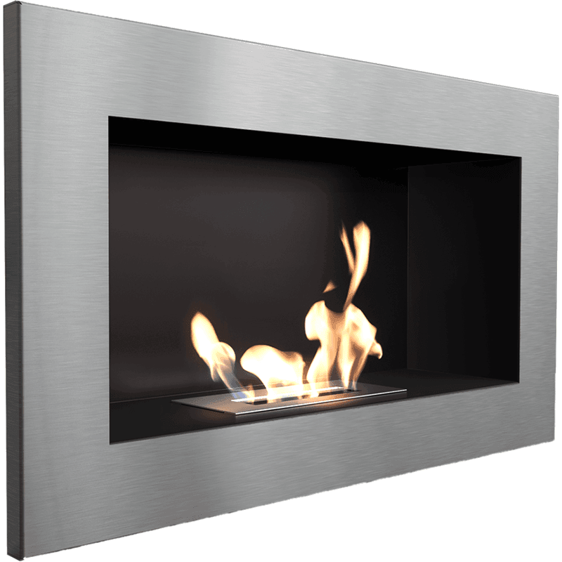 Golf Brushed Chrome Bio Fireplace - WOO .Design