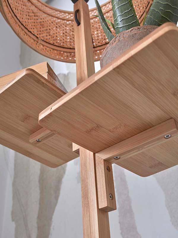 Bhutan Floor Lamp with Shelves