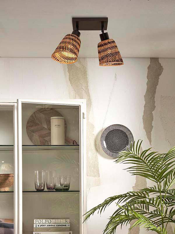 Java 2-Shade Ceiling Lamp