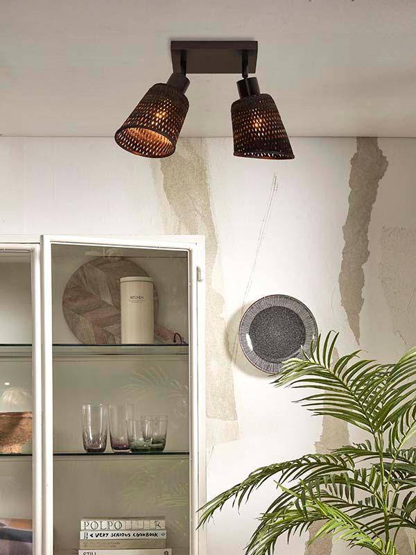 Java 2-Shade Ceiling Lamp