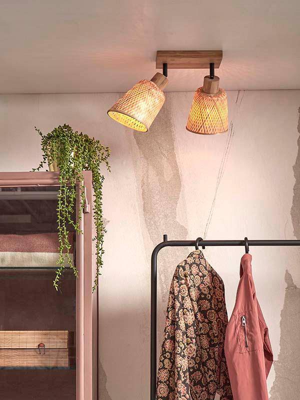 Java 2-Shade Ceiling Lamp