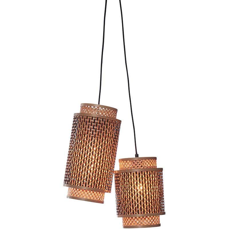 Bhutan 2-Shade Hanging Lamp