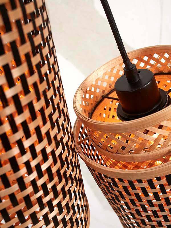 Bhutan 2-Shade Hanging Lamp