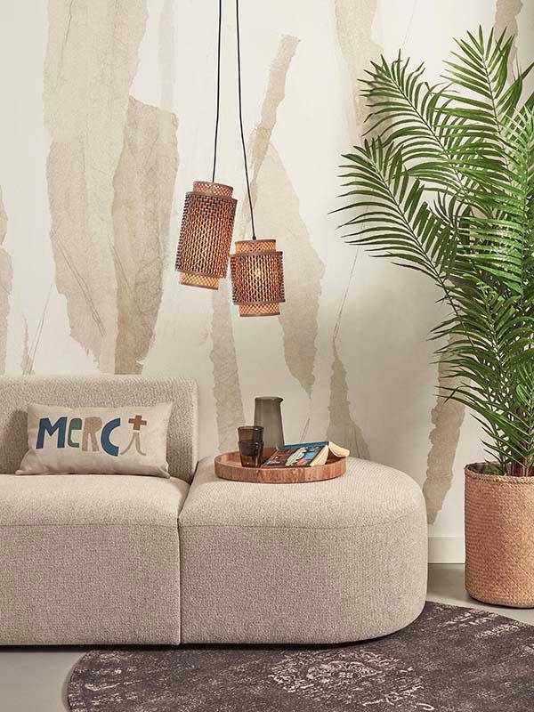 Bhutan 2-Shade Hanging Lamp