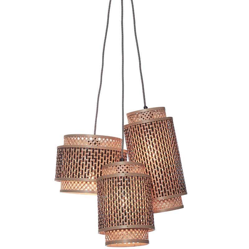Bhutan 3-Shade Hanging Lamp