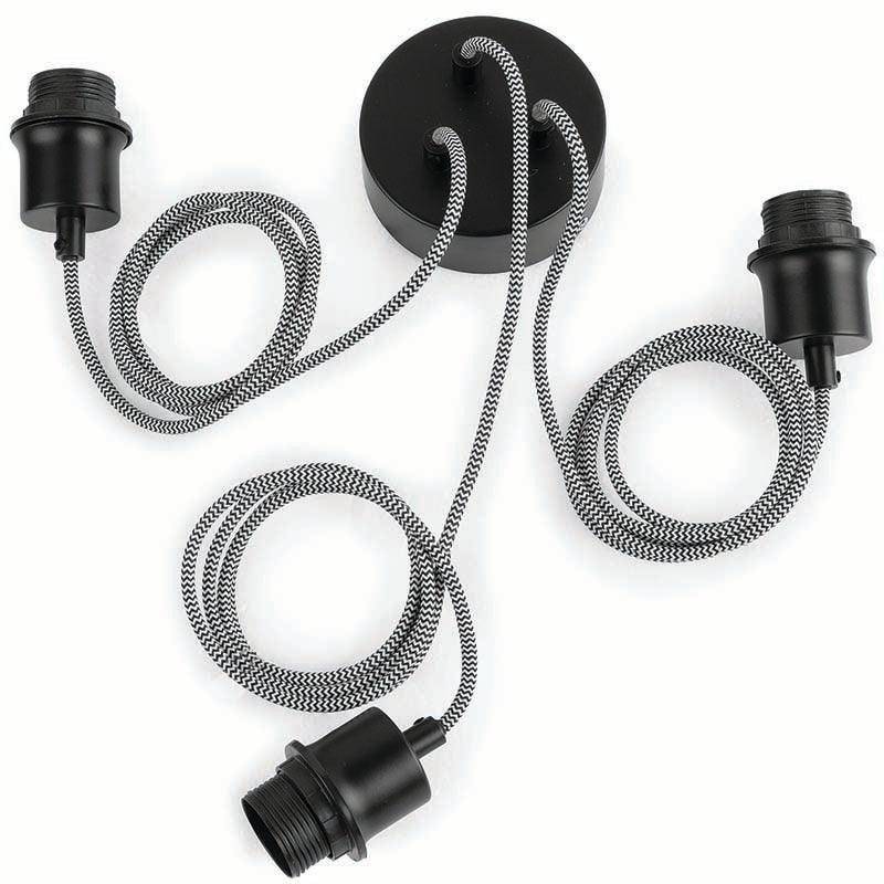 Bhutan 3-Shade Hanging Lamp