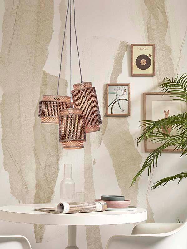 Bhutan 3-Shade Hanging Lamp