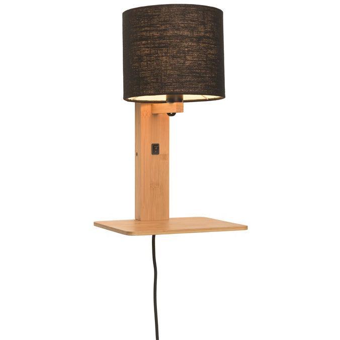 Andes Natural Wall Lamp with Shelf