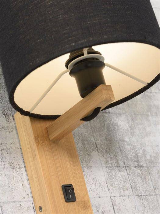 Andes Natural Wall Lamp with Shelf