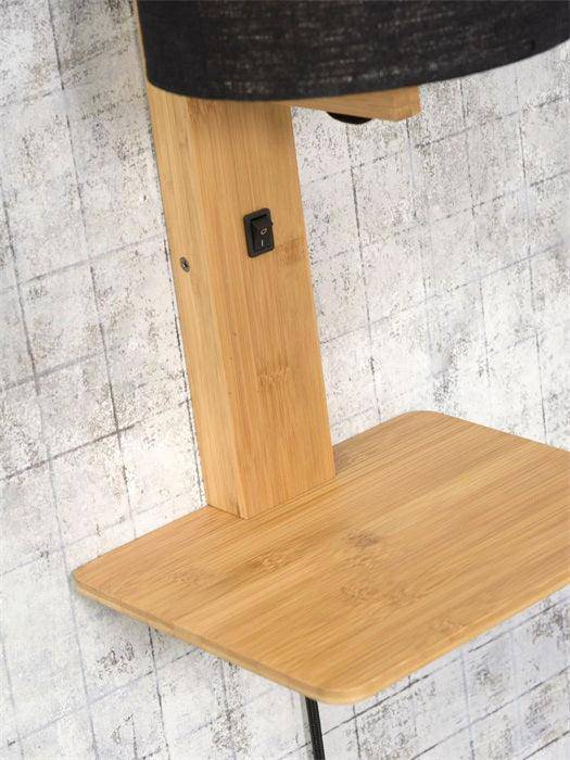 Andes Natural Wall Lamp with Shelf