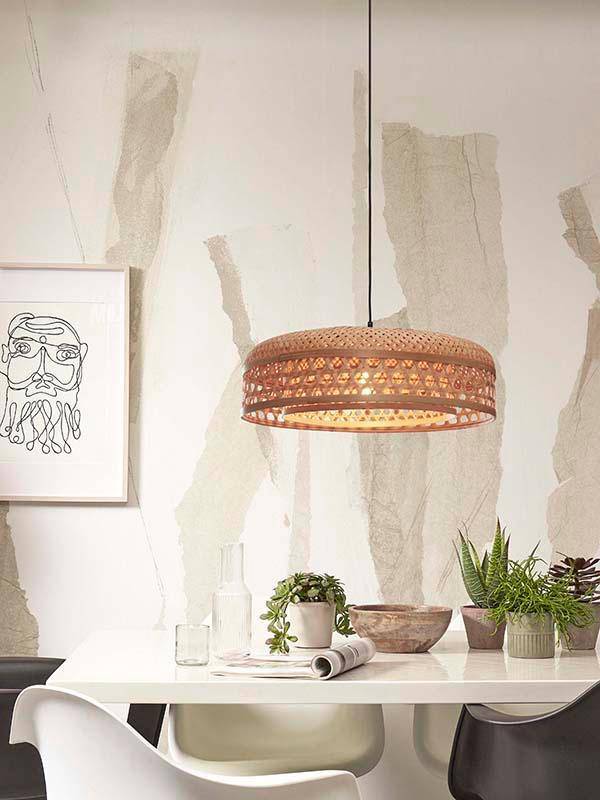 Ubud Double Shade Hanging Lamp