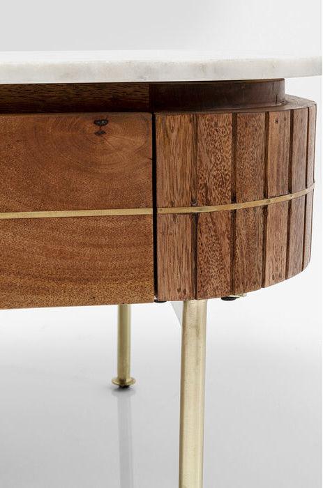 Grace Mango Wood/Marble Coffee Table - WOO .Design