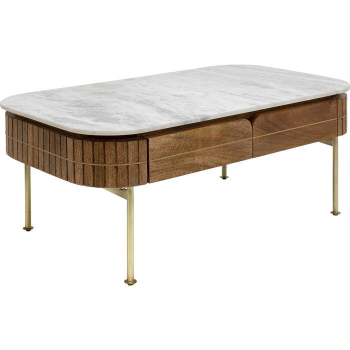 Grace Mango Wood/Marble Coffee Table - WOO .Design