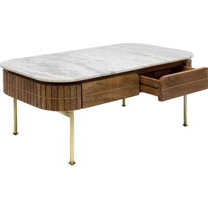 Grace Mango Wood/Marble Coffee Table - WOO .Design