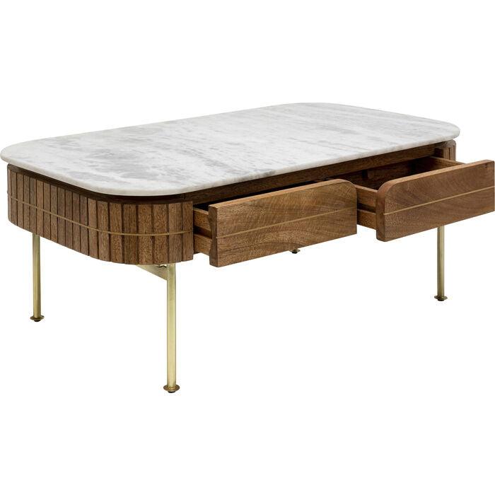 Grace Mango Wood/Marble Coffee Table - WOO .Design