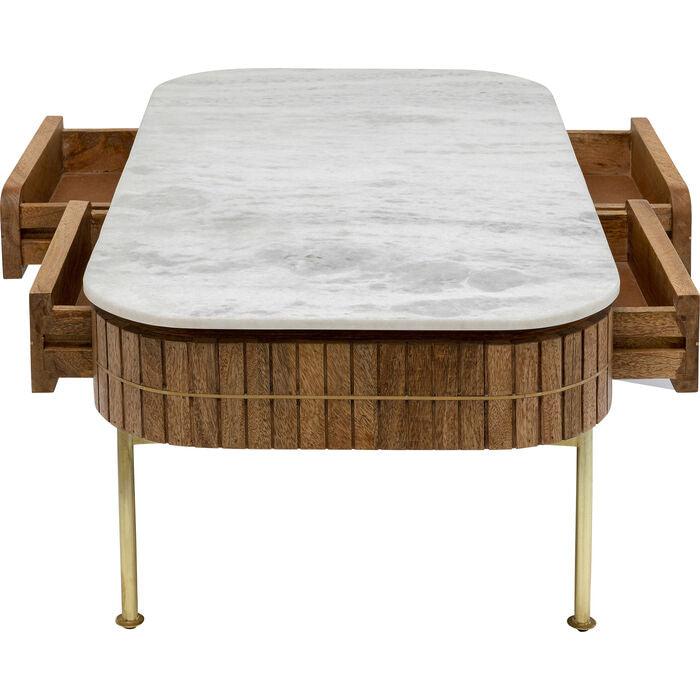 Grace Mango Wood/Marble Coffee Table - WOO .Design