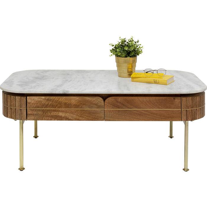 Grace Mango Wood/Marble Coffee Table - WOO .Design