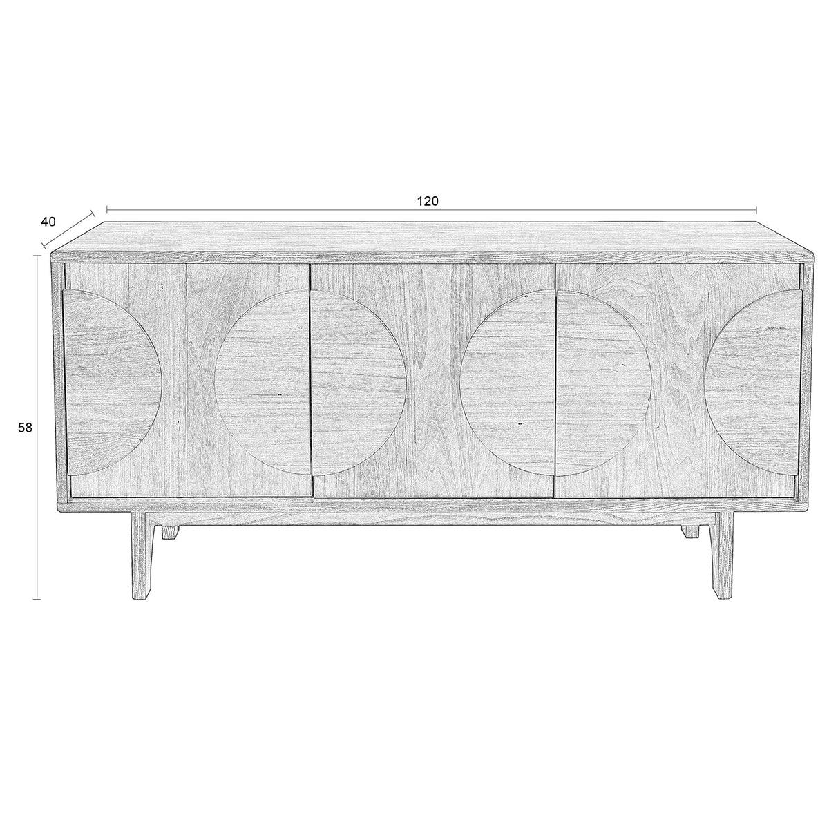 Groove 3 Doors Sideboard - WOO .Design