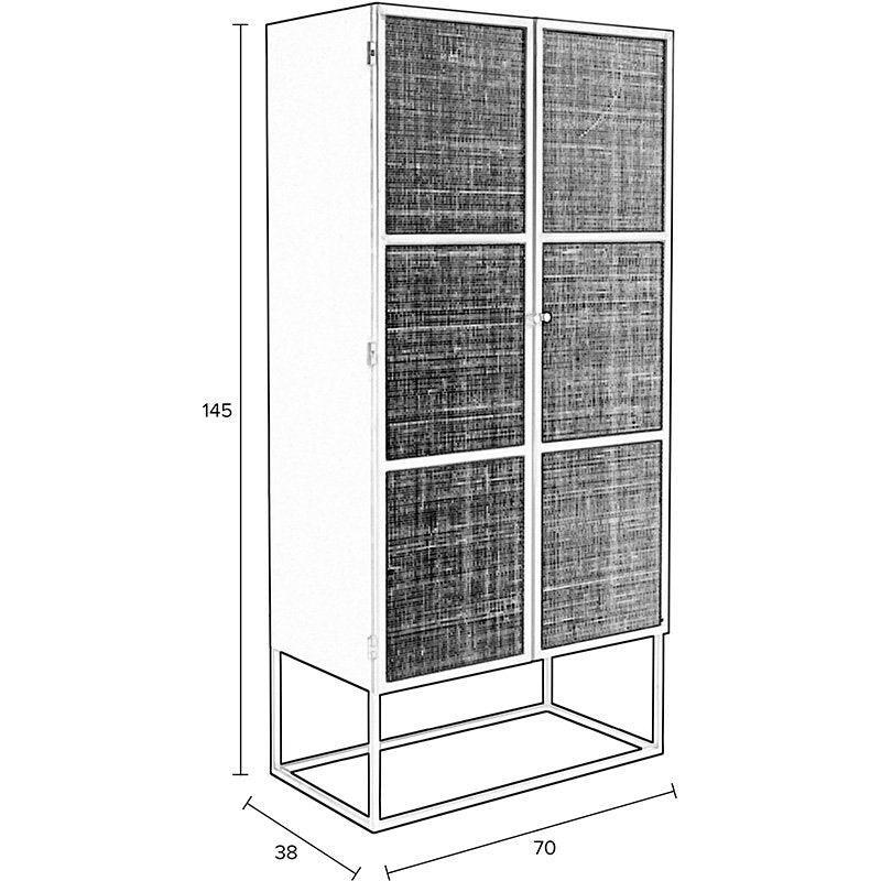 Guuji High 2 Doors Cabinet - WOO .Design