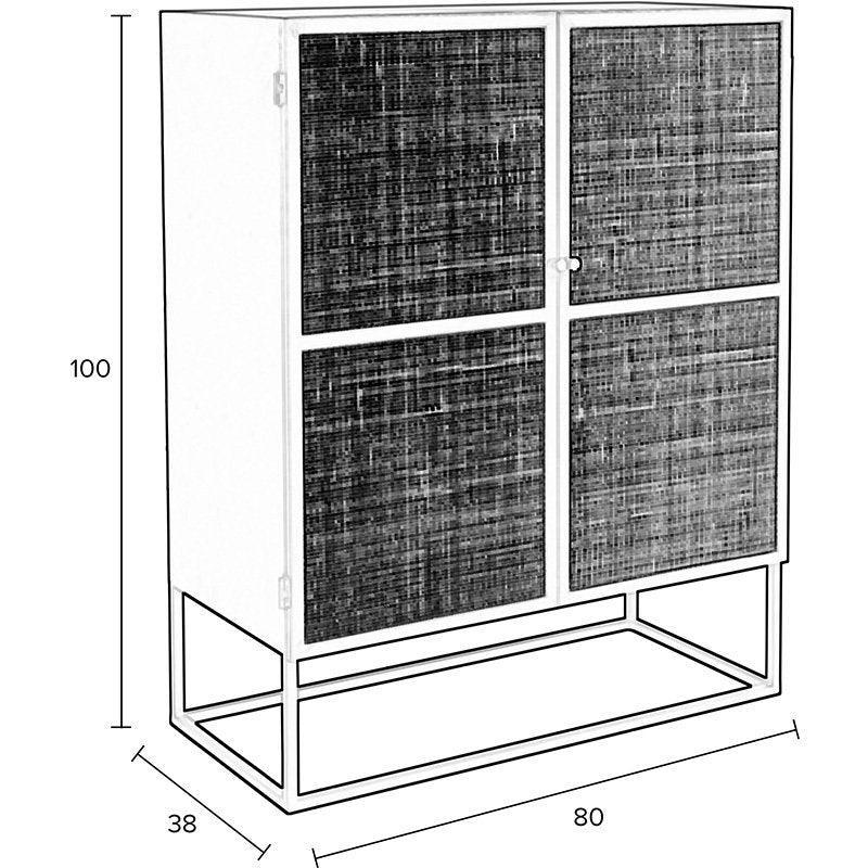 Guuji Low 2 Doors Cabinet - WOO .Design