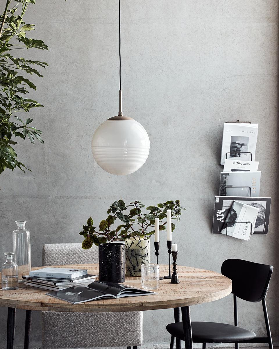 Halda White/Brown Pendant Lamp - WOO .Design