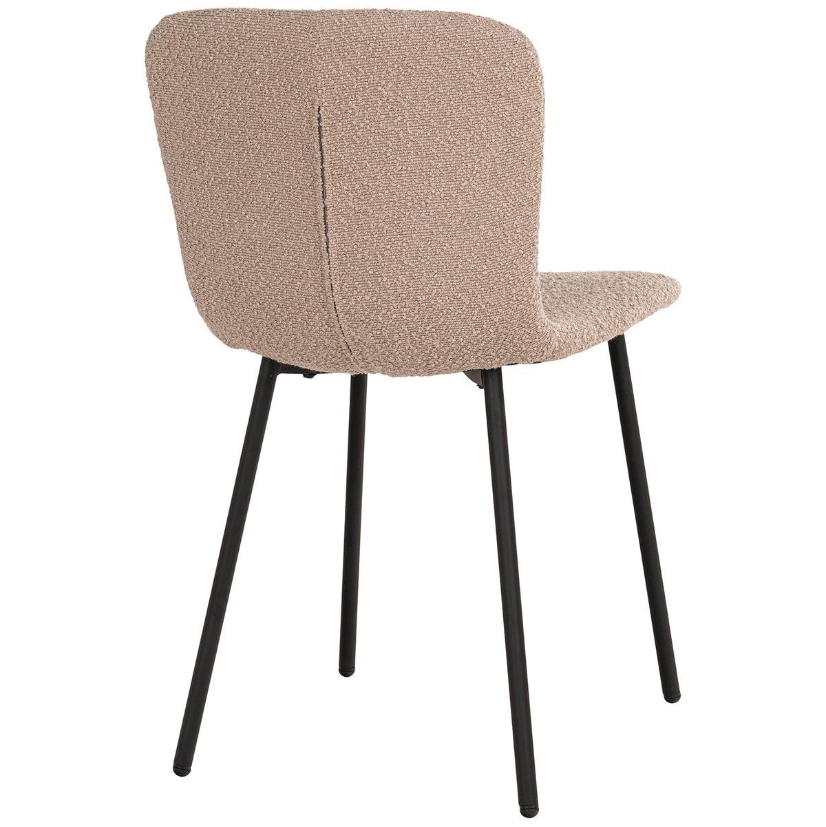 Halden Beige Boucle Dining Chair (2/Set) - WOO .Design