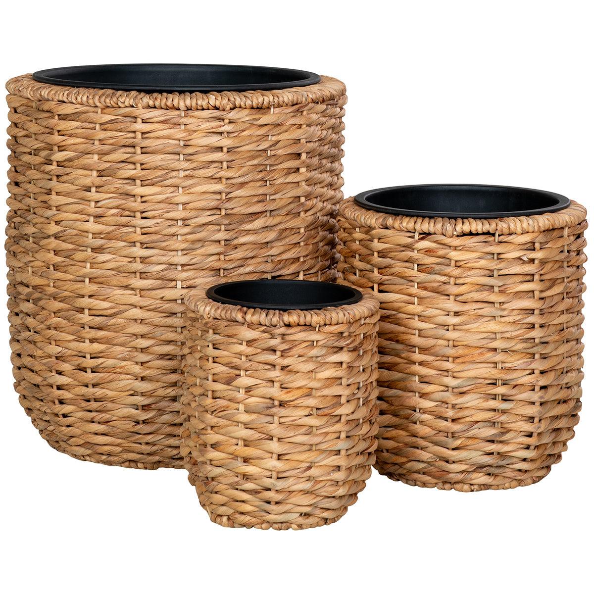 Hanoi Natural Water Hyacinth Planter (3/Set) - WOO .Design