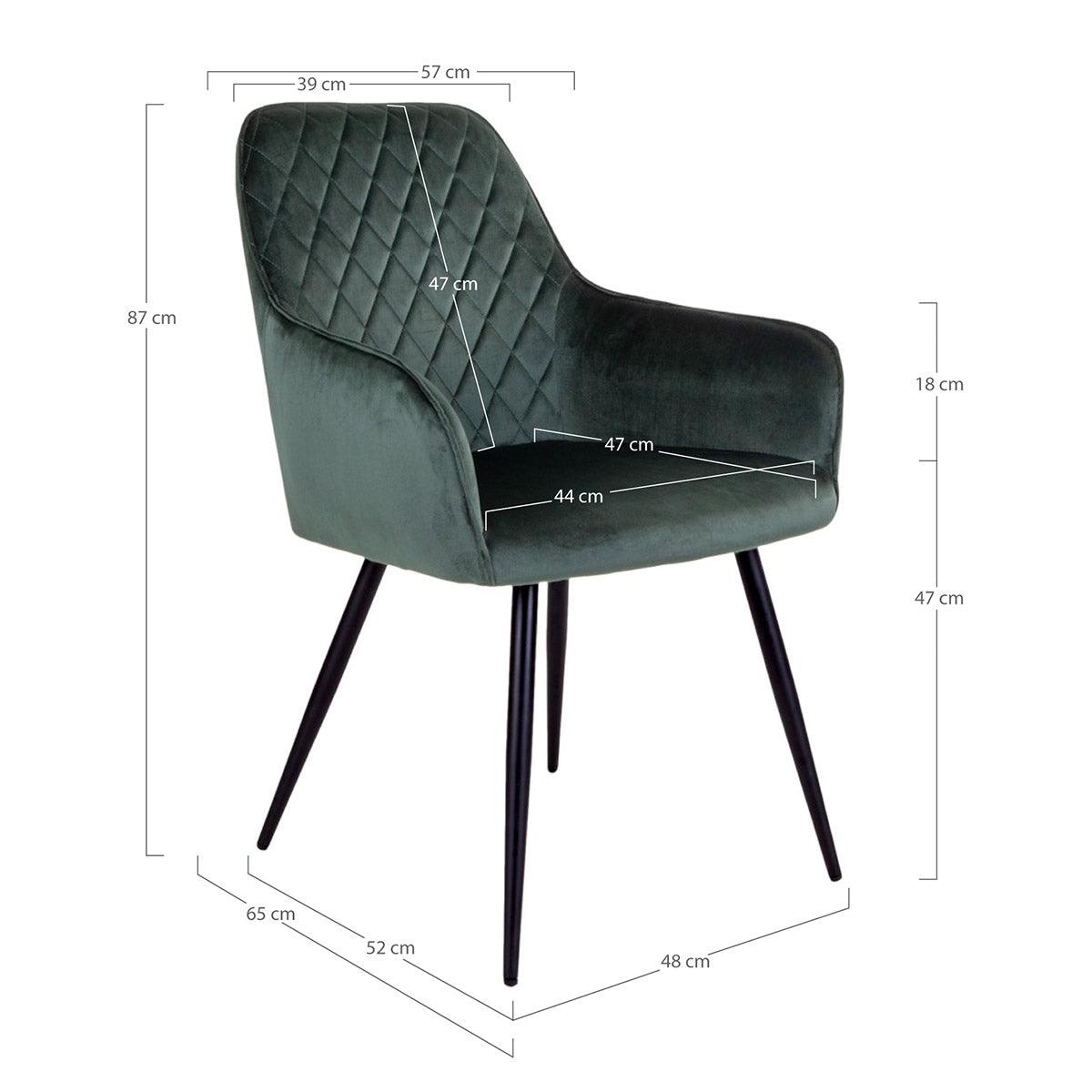 Harbo Velvet Dining Chair (2/Set) - WOO .Design
