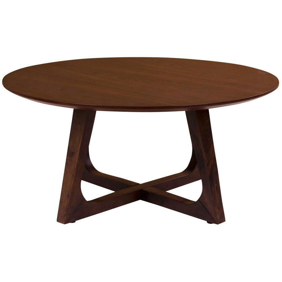 Hellerup Walnut Round Coffee Table - WOO .Design