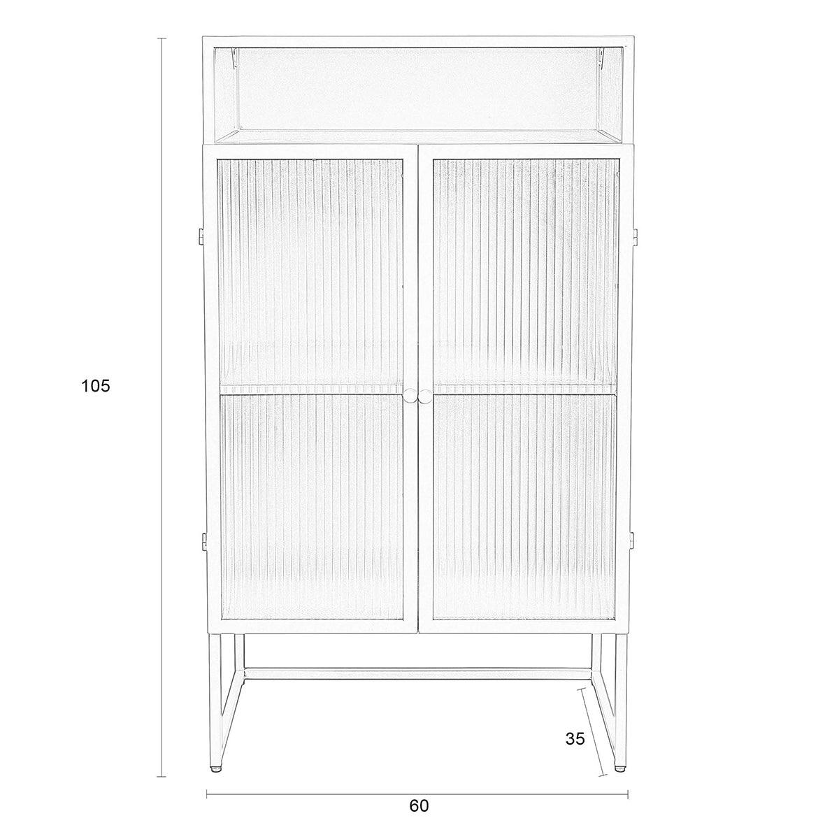 Herbe Green Metal High Cabinet - WOO .Design