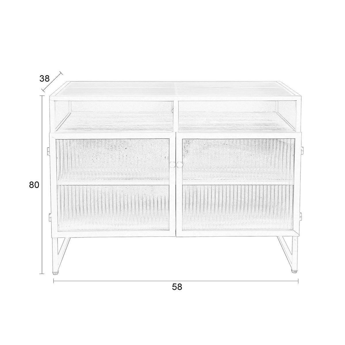 Herbe Green Metal Low Cabinet - WOO .Design